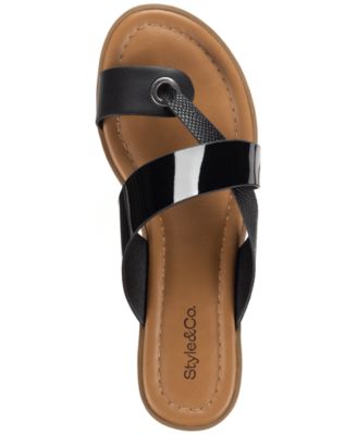 Satinne Toe-Ring Thong Casual Sandals, Created for Macy's