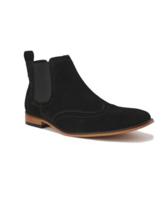 Men's Slip On Wing Tip Chelsea Boots