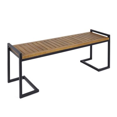 Streamdale Acacia Wood Bench Chic Style, Iron Strength