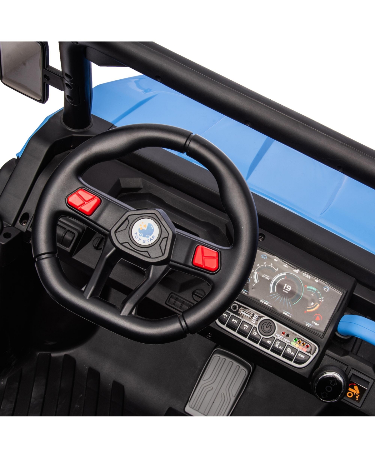 Streamdale Furniture 24V Ride On Truck 2 Seater Ride On Utv with 2x200W Motor Ride On Dump Truck with Dump Bed/Shovel Ride On Car with Remote Control