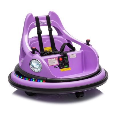 Streamdale Electric Ride-On Bumper Car with Remote, LED Lights, & Spin