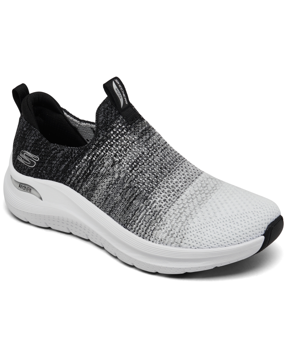 Skechers Women's Arch Fit 2.0 Casual Walking Sneakers From Finish Line In White,black