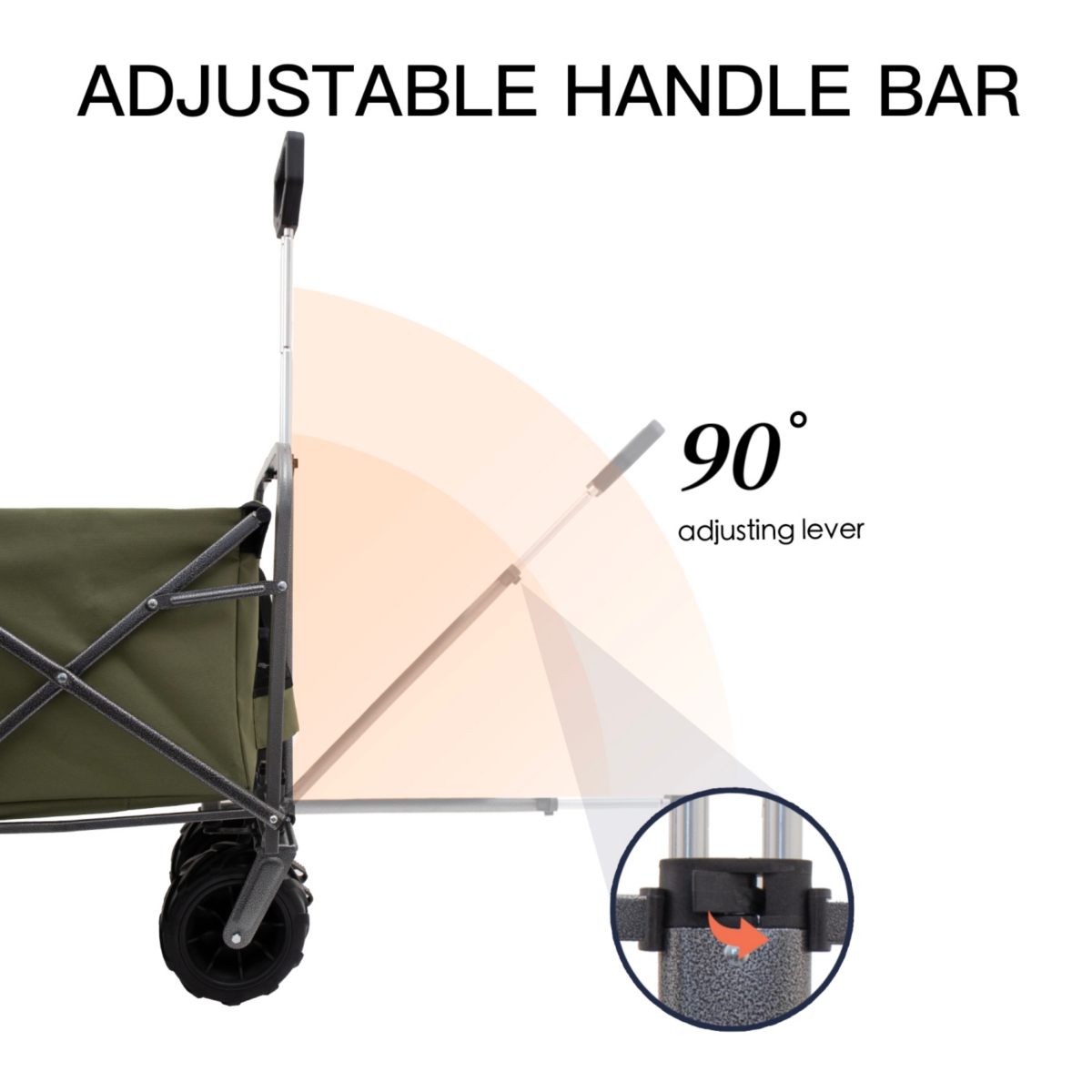 Streamdale Furniture Outdoor Garden Park Utility kids wagon portable beach trolley cart camping foldable with big wheels folding wagon