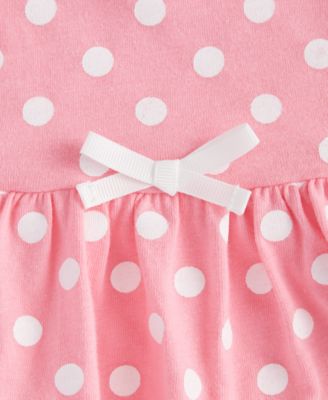 Baby Girls Dot-Print Skirted Sunsuit, Exclusively at Macy's