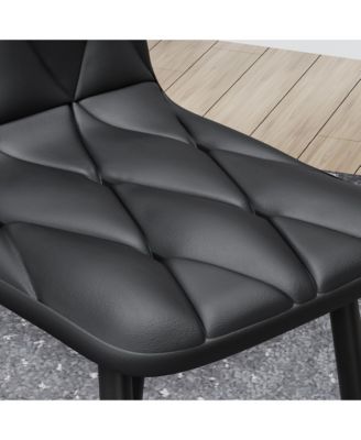 Streamdale Modern PU Cushion Dining Chairs (Set of 4)