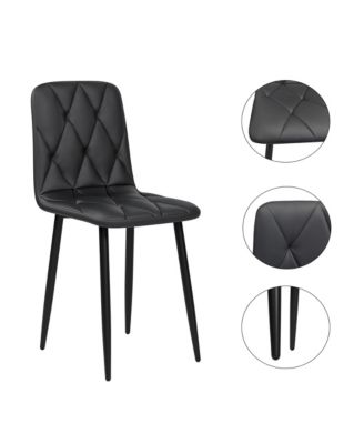 Streamdale Modern PU Cushion Dining Chairs (Set of 4)