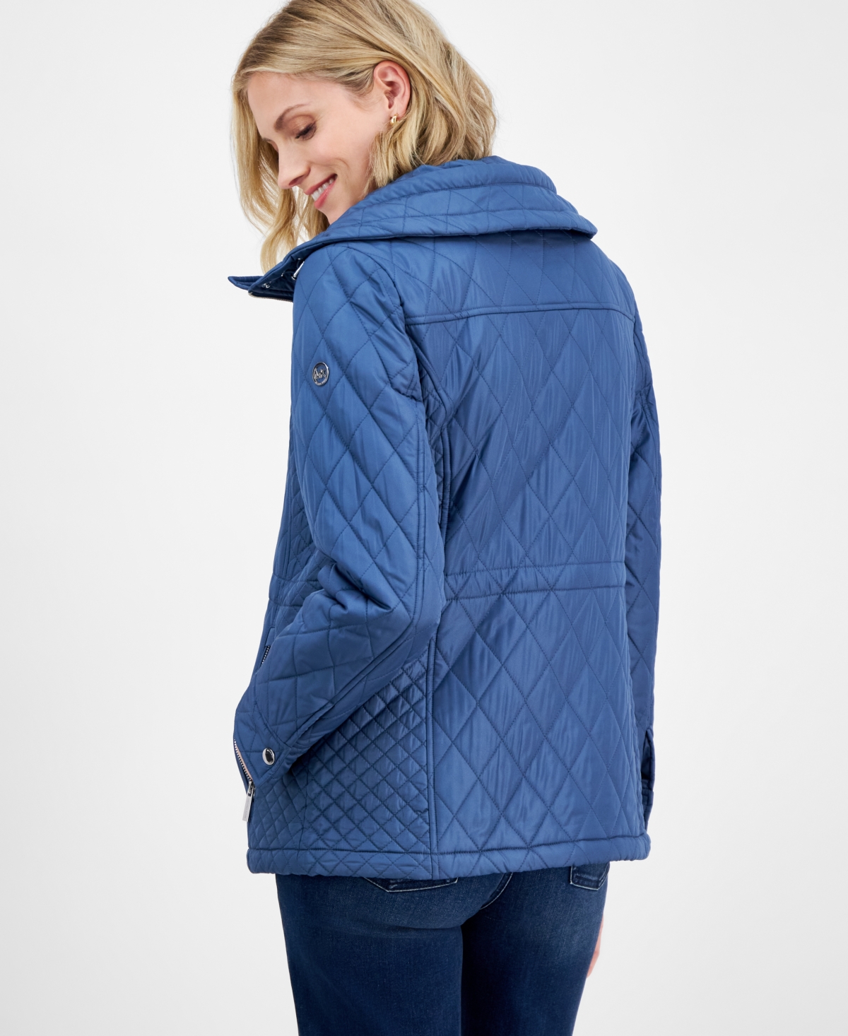 MICHAEL KORS MICHAEL MICHAEL KORS WOMEN'S QUILTED HOODED ZIP-FRONT COAT, EXCLUSIVELY AT MACY'S 