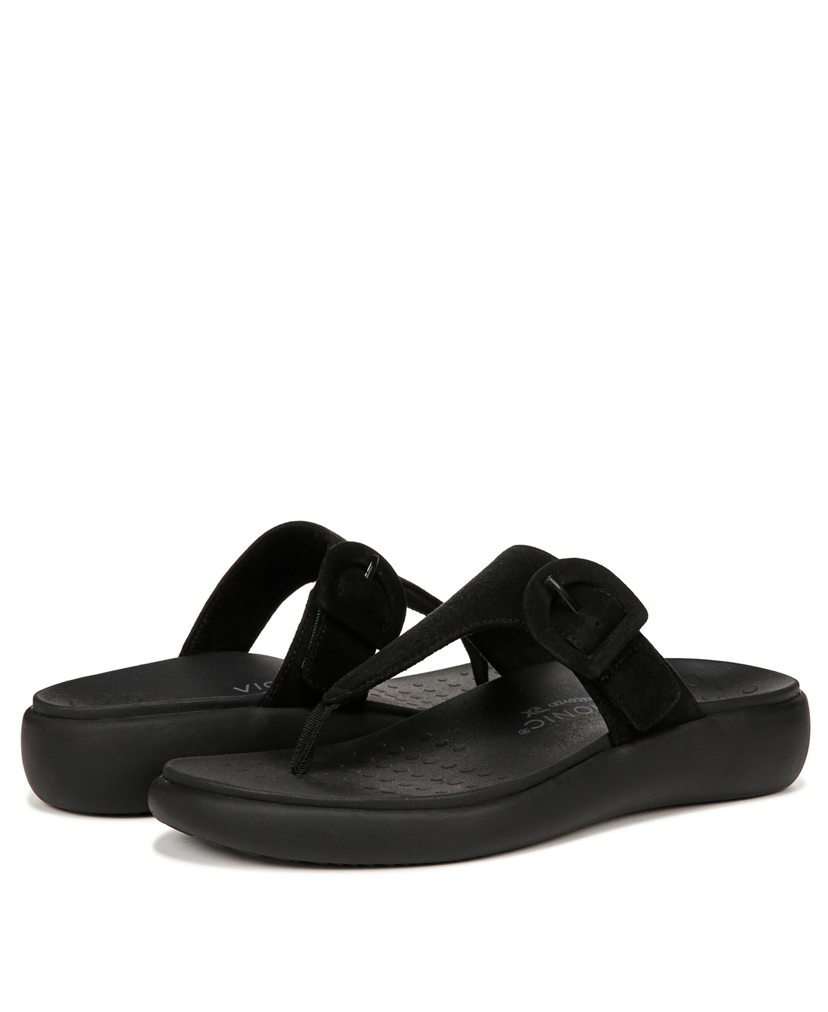Vionic Womens Activate Thong Sandals -suede