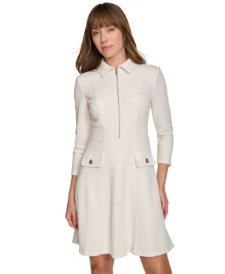 Petite Sparkle Boucl&eacute; Shift Dress