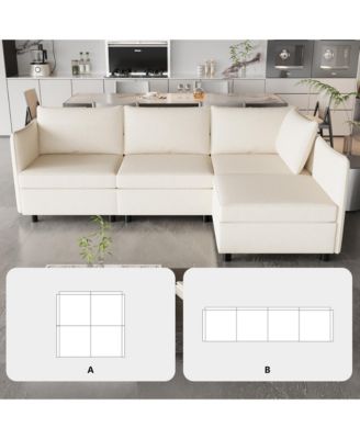 Modular Sofa with Storage & Sleeper Options