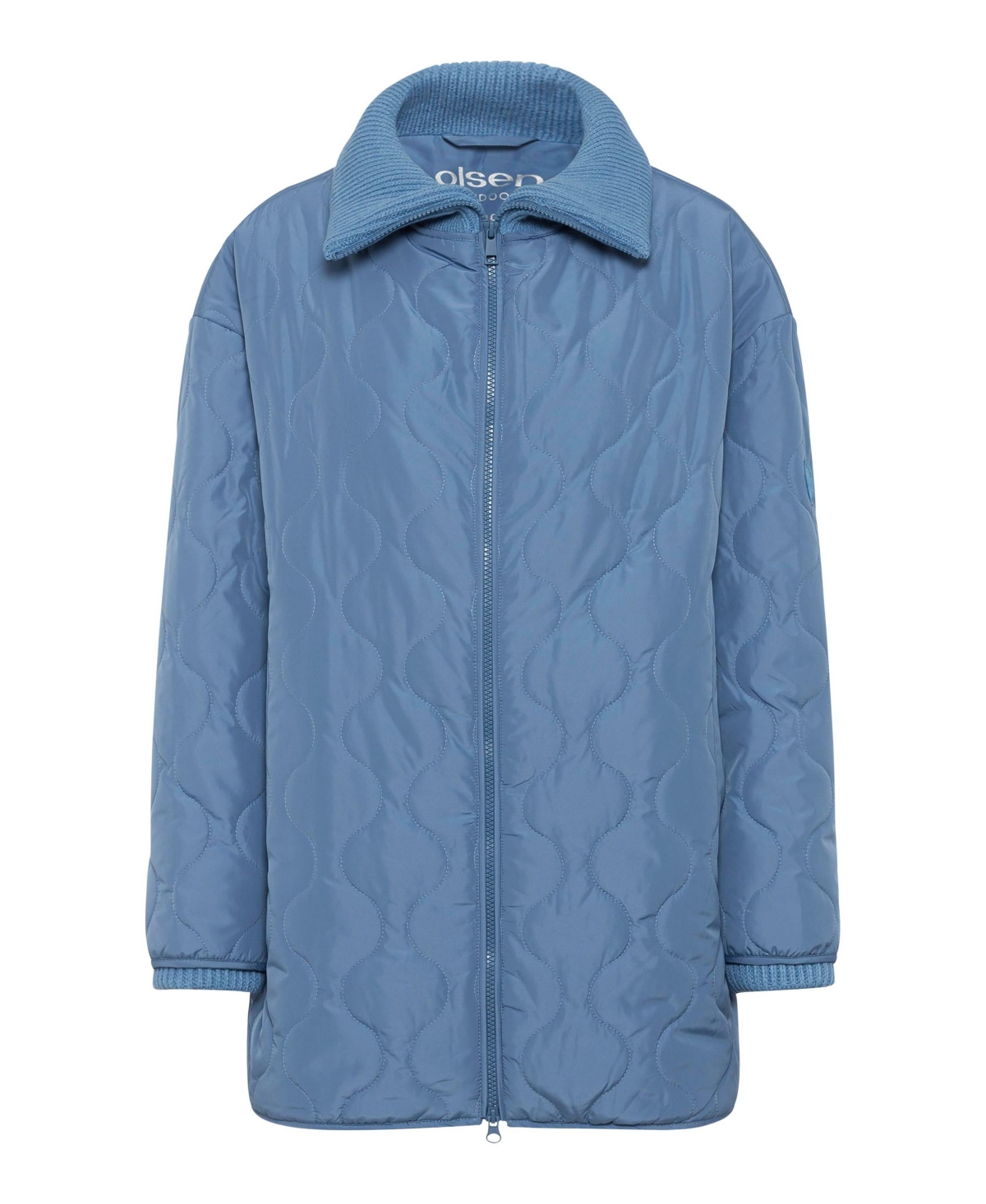 Olsen Women's Quilted High Collar Car Coat