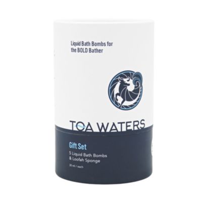 - Liquid Bath Bombs and Loofah Sponge Gift Set