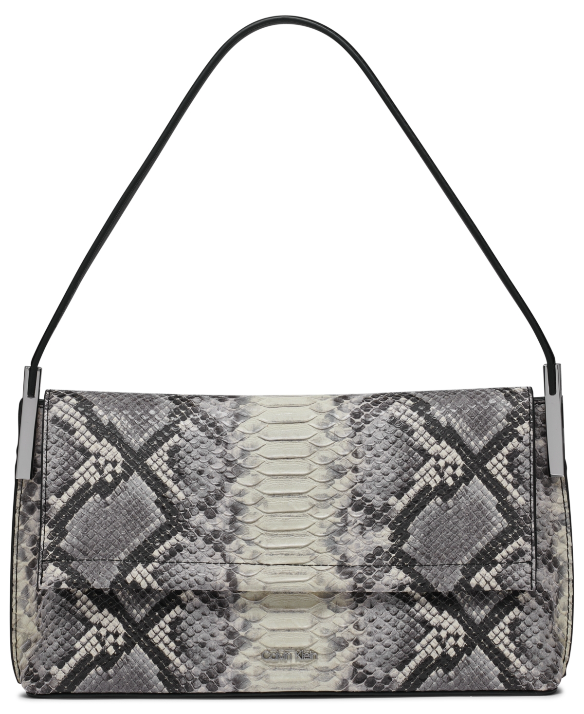 Shop Calvin Klein Verne Shoulder Bag In Gray Multi