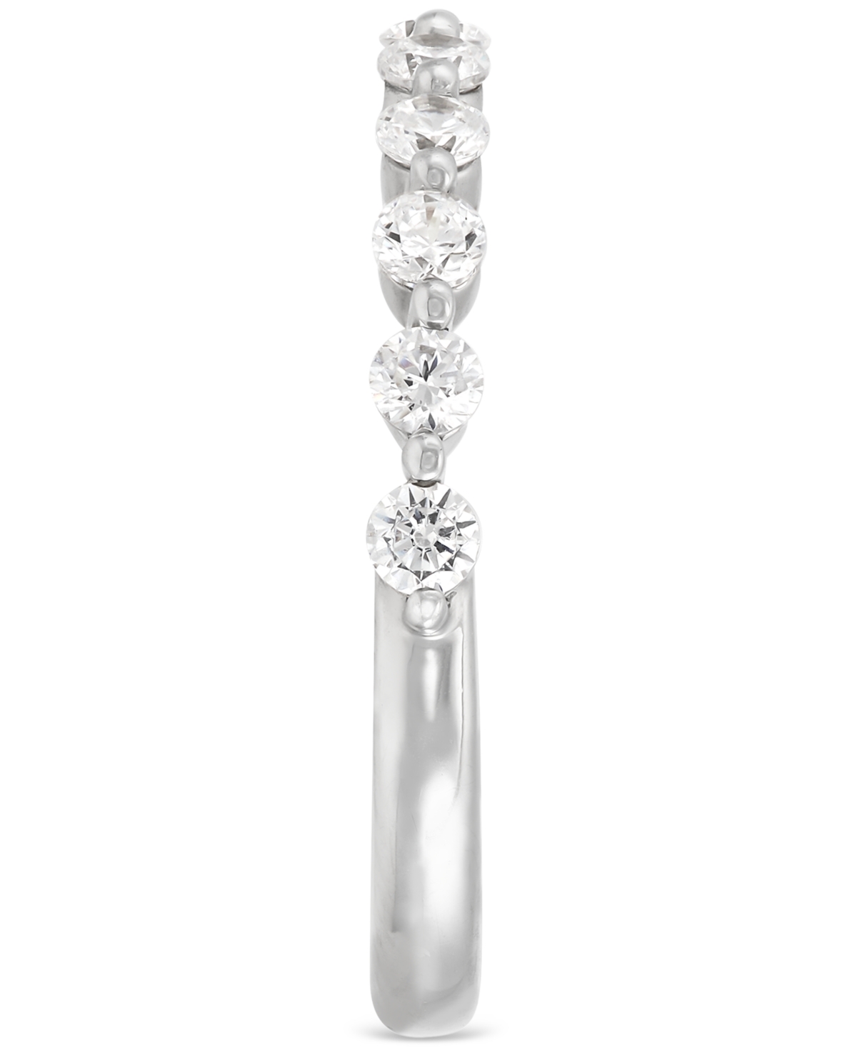 Grown With Love Certified Lab Grown Diamond Anniversary Band (1/2 Ct. T.w.) In 14k White Gold In White Gold