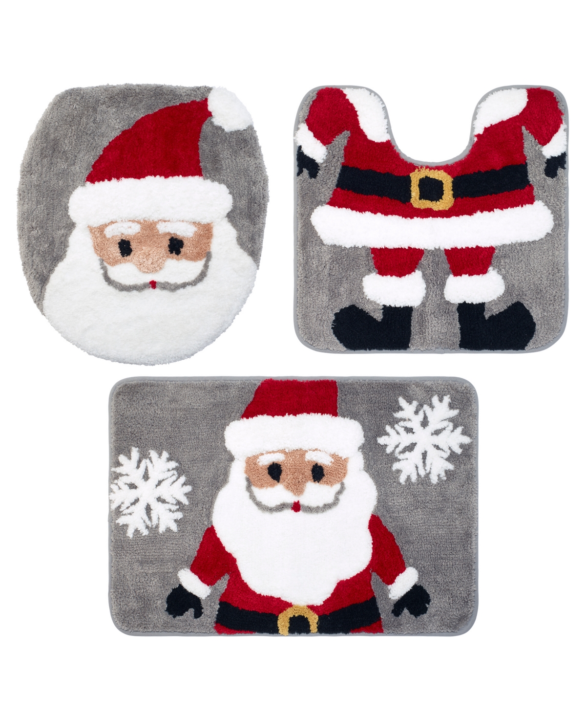 Avanti St. Nick Polyester Bath Rug Set In Multi Color