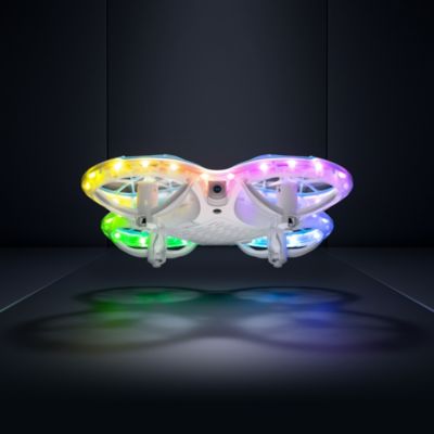 - K30 Mini 720P HD Camera Drone with Colorful Lighting and Remote Controller - White