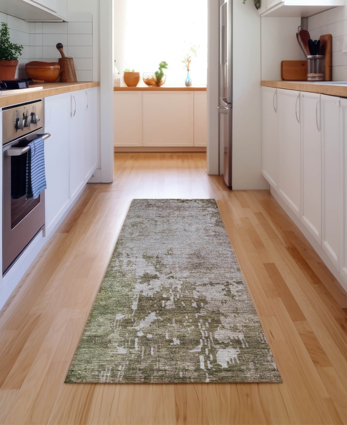 Dalyn Bresca Washable Bc3 2'3''x7'6'' Runner Area Rug In Brown