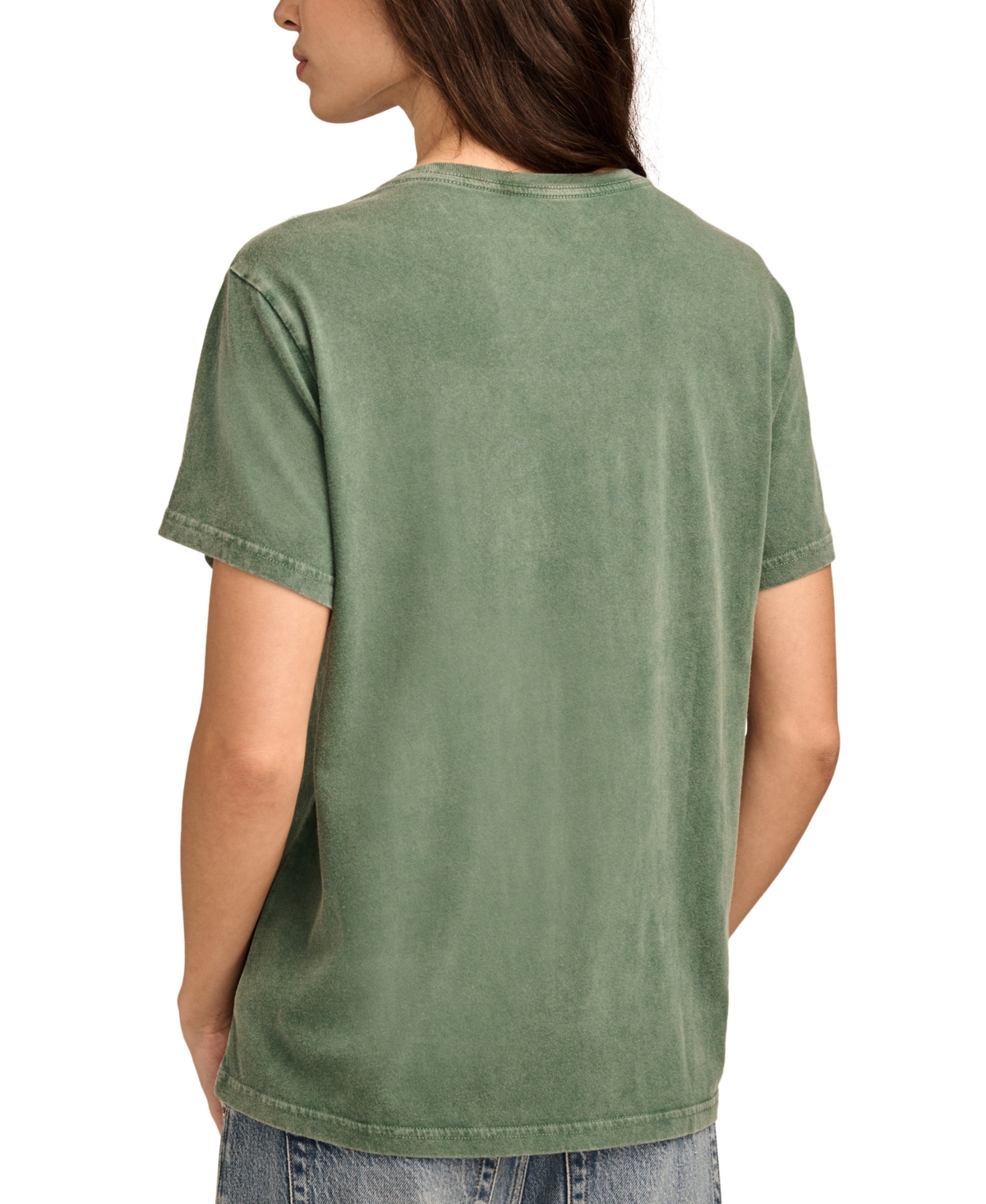 LUCKY BRAND WOMEN'S SANTA COCA COLA COTTON CREWNECK T-SHIRT 
