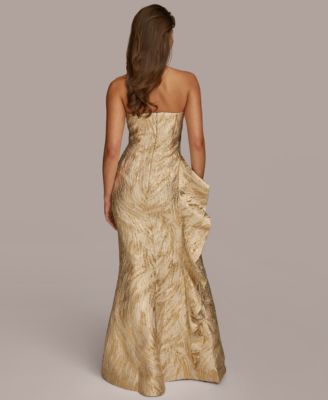 【Donna Karan New York】Strapless Ruffle Gown Donna Karan New York Strapless Ruffle Front Gown – MOTHER OF