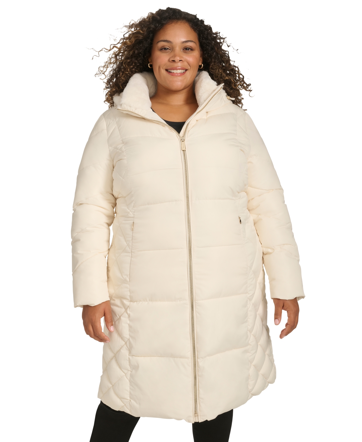 Calvin klein plus size puffer coat 2025