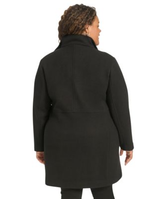 Calvin Klein Womens Plus Size Walker Coat Created for Macys Macy s