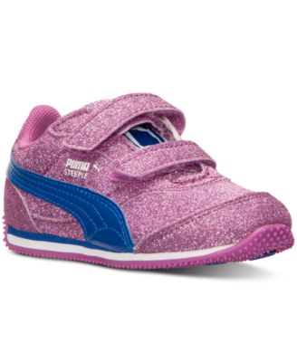 Puma - Toddler Girls' Steeple Glitz AOG V Casual Sneakers from Finish Line
