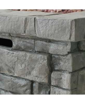 30" Outdoor Square Mgo Propane Fire Pit - 40,000 Btu