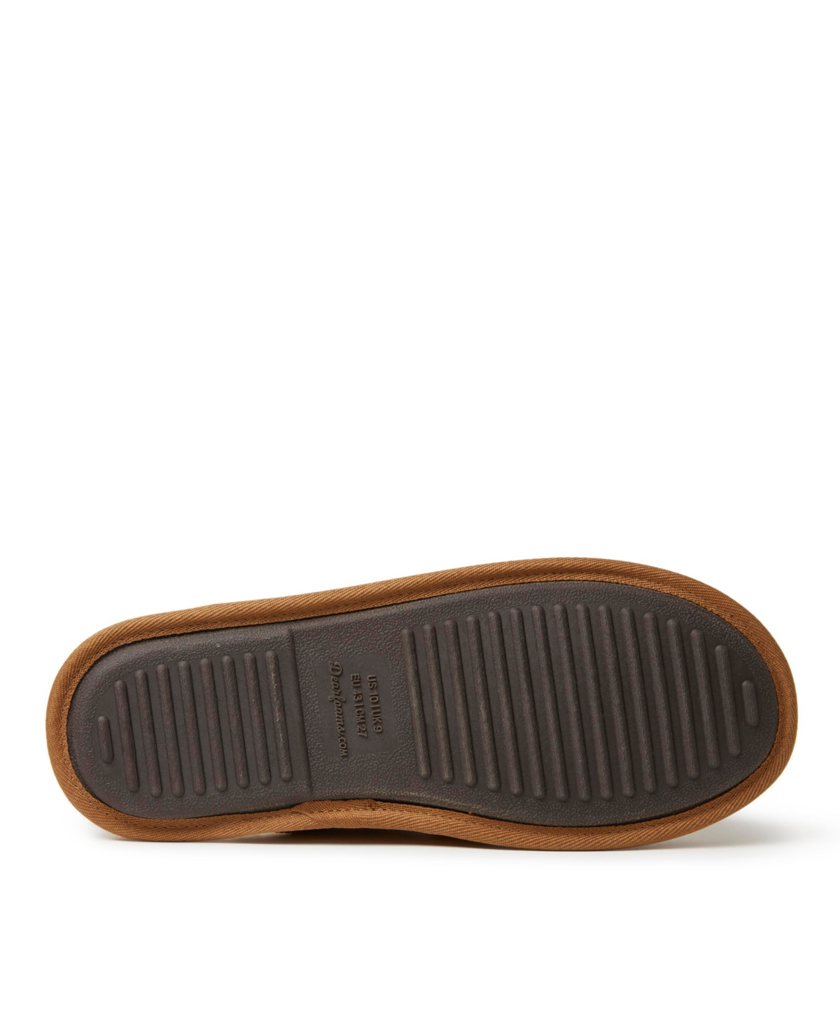 Dearfoams Men's Bradford Genuine Suede Scuff House Slipper