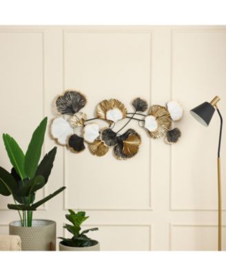 Metal Ginkgo Leaves Modern Wall Decor