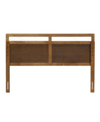 Farmhouse Double Panel Wood Headboard, Queen