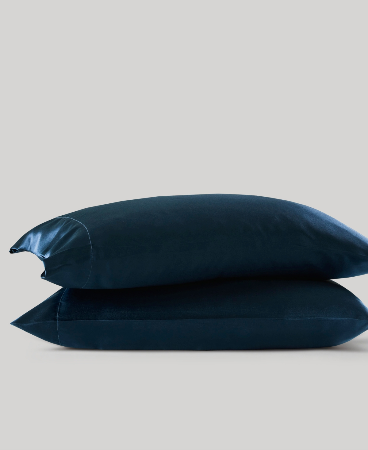 Madison Park Essentials Satin Pillowcase Pair, Standard In Midnight Blue