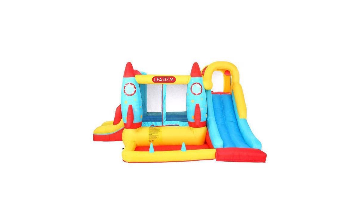Slickblue 420D 840D Oxford cloth jump surface rocket with fan inflatable castle