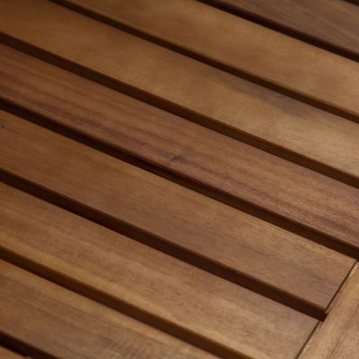 Modern Acacia Wood Bench: Chic And Elegant Outdoor Retreat