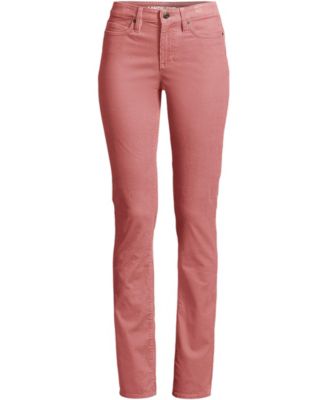 Petite Mid Rise Straight Leg Corduroy Pants
