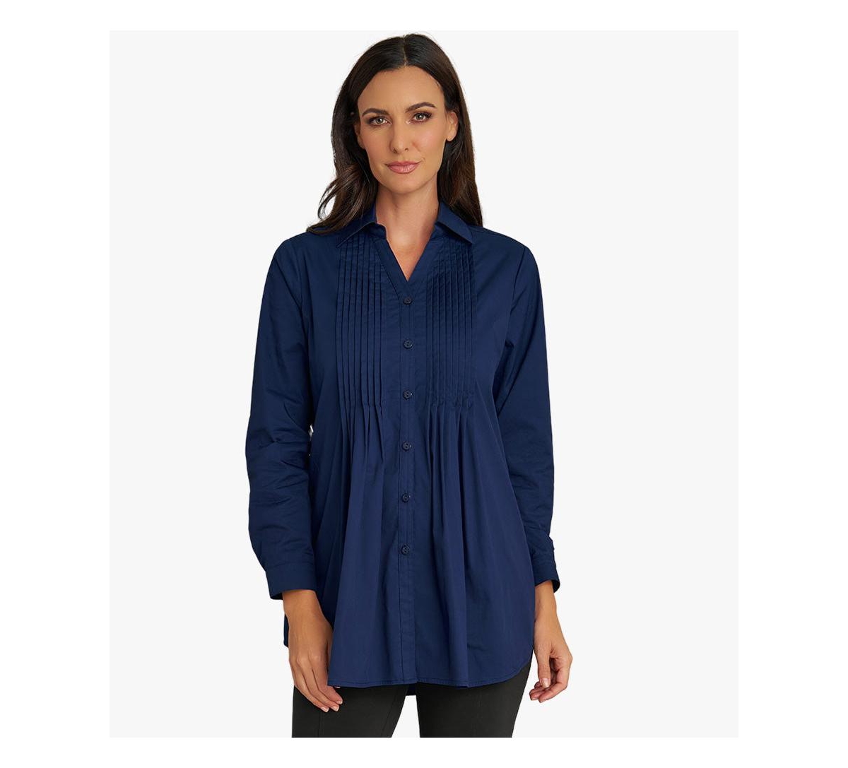 Stella Carakasi Women's Pintuck Tunic In Cotton Poplin