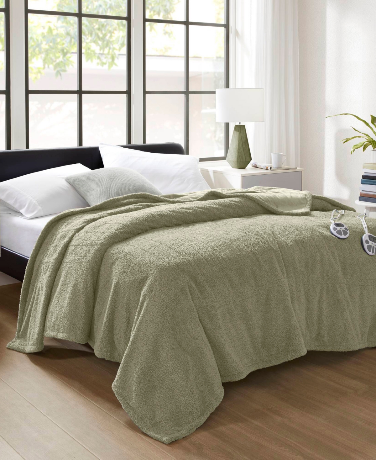 Serta Dream Soft Heated Blanket, King In Sage