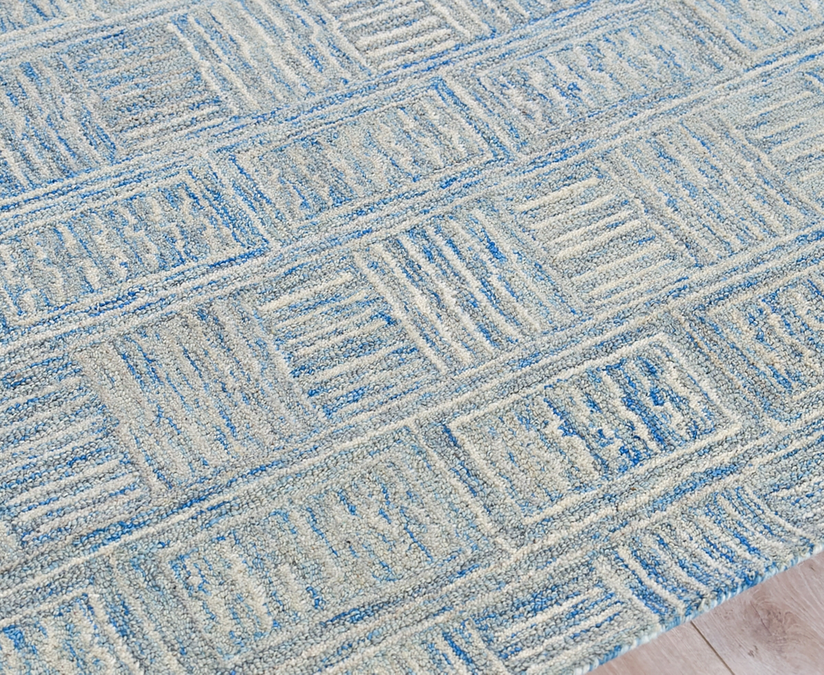 Exquisite Rugs Naturals 6778 Area Rug, 8' X 10' In Blue,ivory