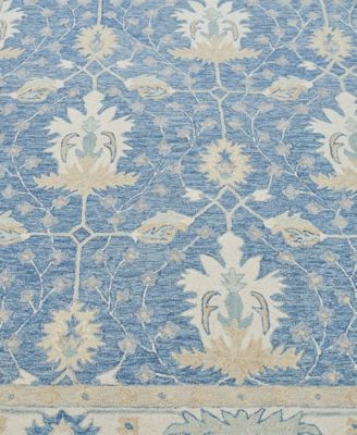 Exquisite Rugs Claremont Oushak 6793 Rug Collection In Blue,ivory