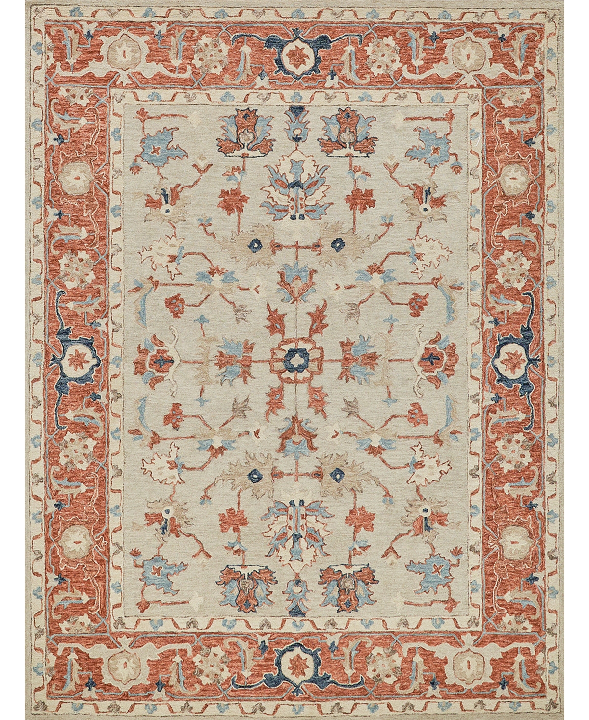 Exquisite Rugs Richmond Serapi 6798 8'x10' Area Rug In Beige,rust