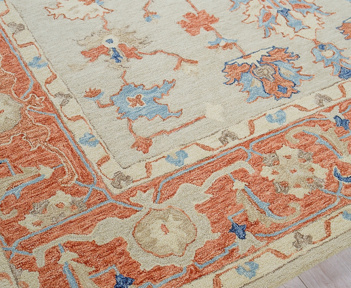 Exquisite Rugs Richmond Serapi 6798 8'x10' Area Rug In Beige,rust