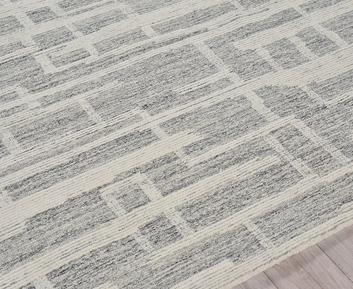 Exquisite Rugs Park City 6840 Area Rug, 5' X 8' In Gray,ivory