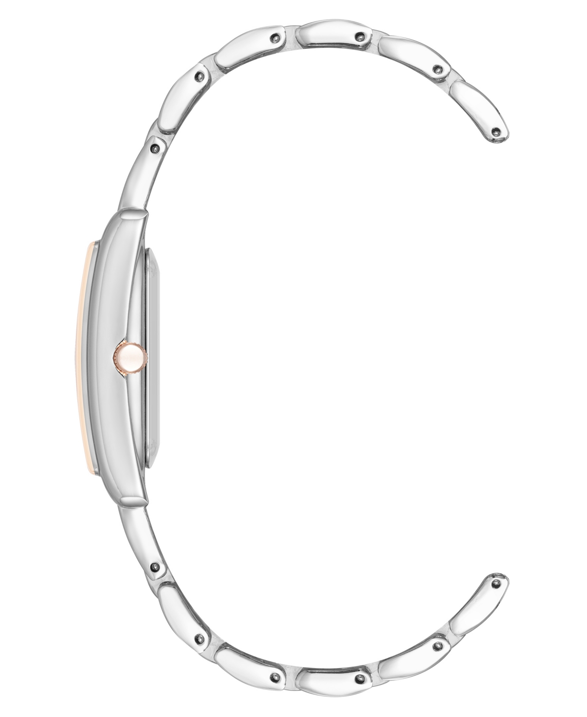 Shop Anne Klein Women's Quartz Contemporary Silver-tone And Rose Gold-tone Alloy Metal Watch, 24mm In Silver-tone,rose Gold-tone