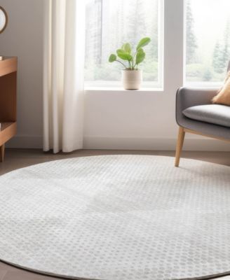 Trevi Washable TV4 8'x8' Round Area Rug