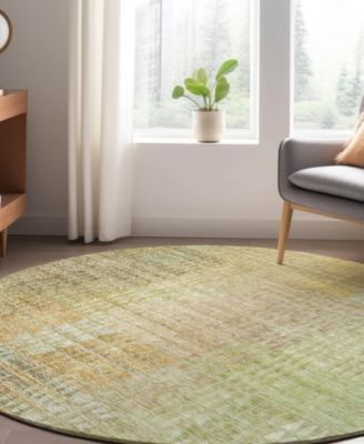 Trevi Washable TV6 8'x8' Round Area Rug