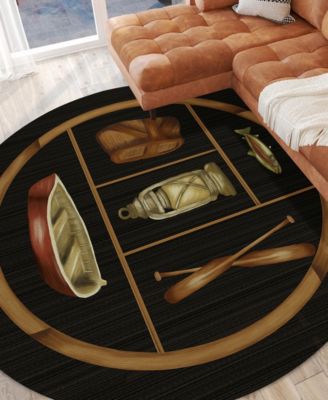 Excursion Washable EX4 8'x8' Round Area Rug