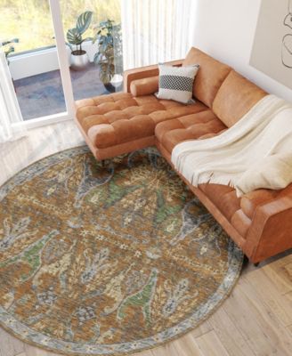 Hatay Washable HY6 8'x8' Round Area Rug