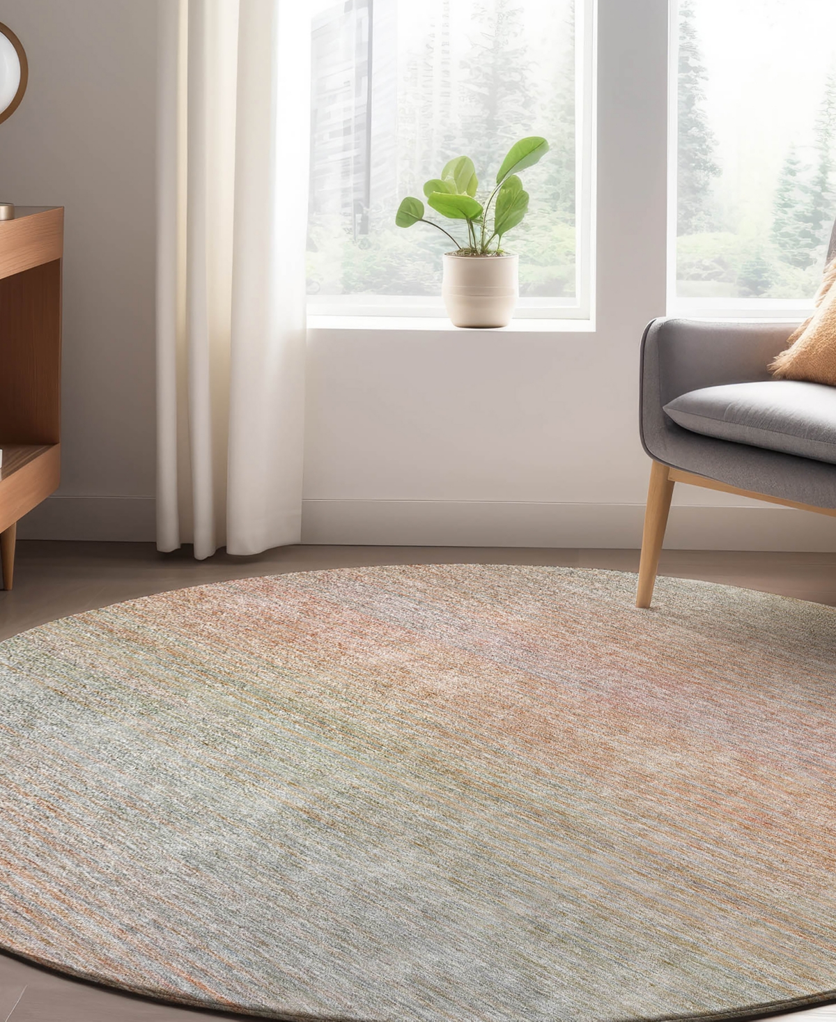 Dalyn Trevi Washable TV11 8'x8' Round Area Rug