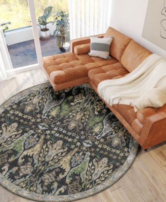 Hatay Washable HY6 8'x8' Round Area Rug