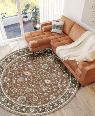 Hatay Washable HY1 8'x8' Round Area Rug