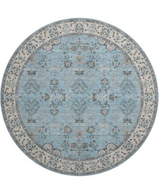 Hatay Washable HY9 8'x8' Round Area Rug
